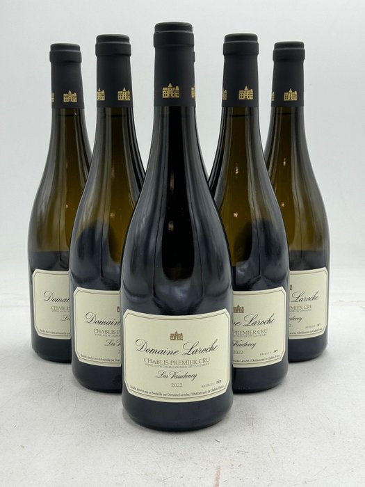 2022 Chablis 1° Cru "Les Vaudevey" - Domaine Laroche - Chablis - 6 Flasker (0,75 L)
