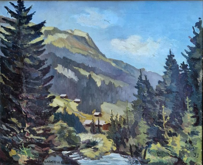 Drost - Gargellen Oostenrijk berglandschap 1955
