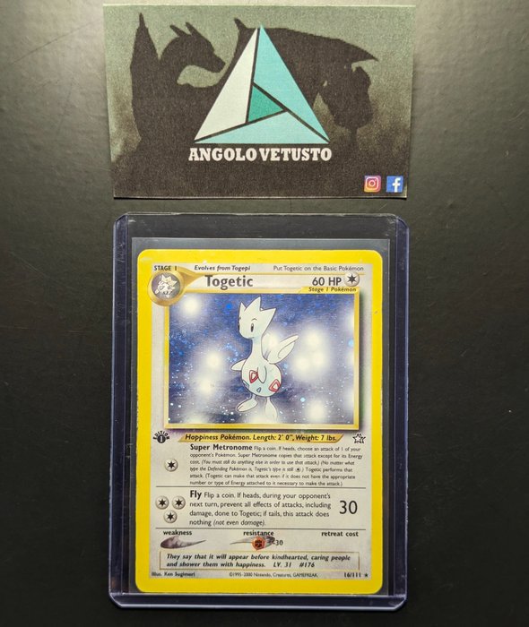 Pokémon - 1 Card - Pokémon Vintage - Togetic Rare Holo 16/111 First Edition, set Neo Genesis ENG 2000 - Togetic