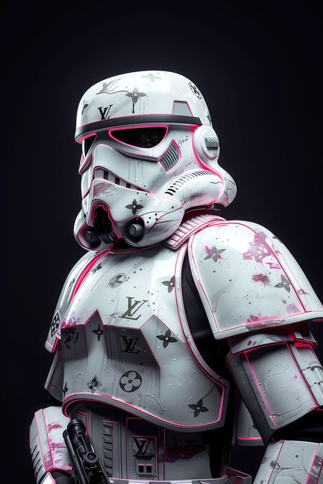 Artxlife - White Pink Troopers Vuitton  [XXL]