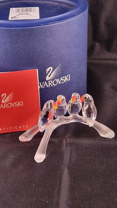 Swarovski - Dwergpapegaaien 199123 - boxed - Adi Stocker - Figurine - Kristall