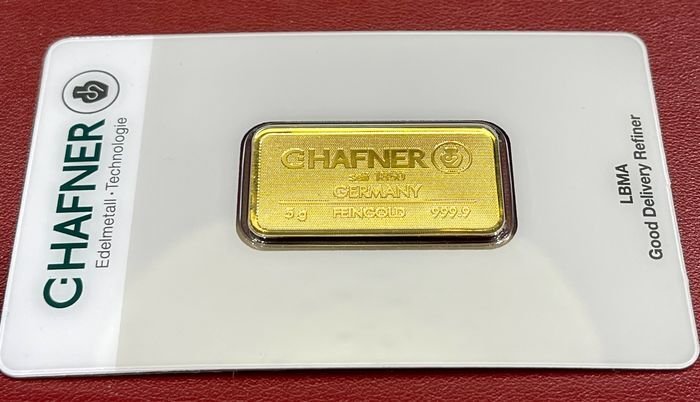 5 gram - Guld 999 - Forseglet & Med certifikat
