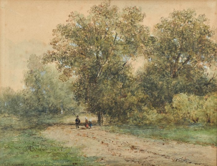 Johannes Pieter van Wisselingh (1812-1899) - Into the wild