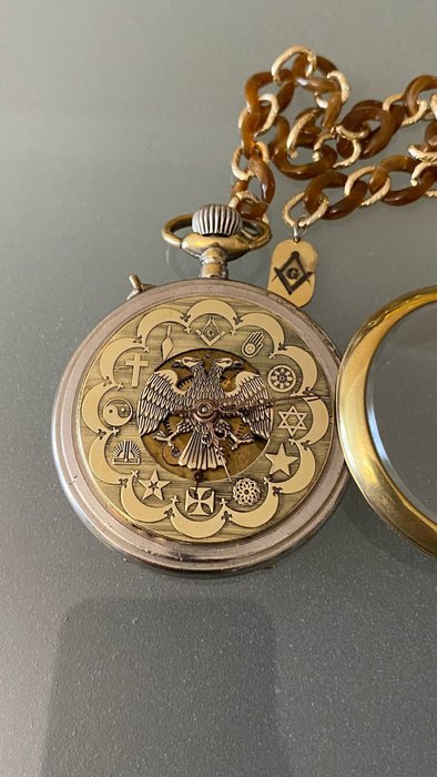 Roskopf Masonic pocket watch - 1905-1920