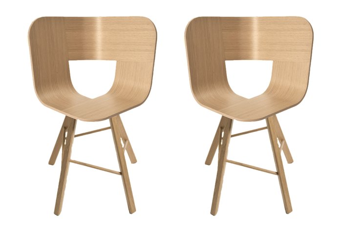 Colé Italia - Lorenz + Kaz - 椅子 (2) - 特里亚木 4 橡木 - 橡木