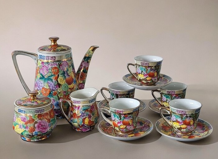 Tea service (13) - Ceramic, Porcelain