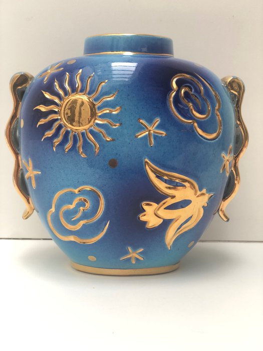 Boch Frères - Raymond Chevallier - 花瓶 -  塗鴉 / F1291-0  - 陶瓷