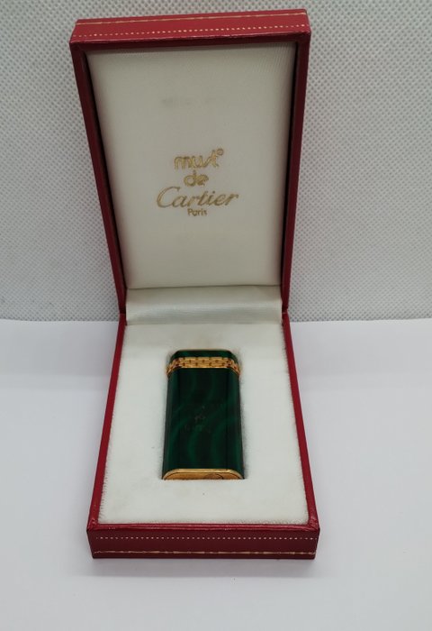 Cartier - Malachite Mini - Zapalniczka - Gold-plated, Lakier