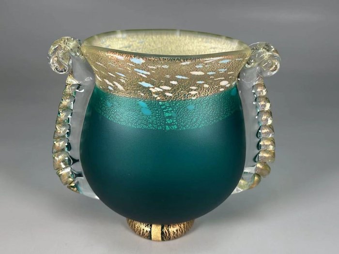 Vase d'art en verre « Korin » - Verre - Kuniaki Kuroki - Japon - Période Shōwa (1926–1989)