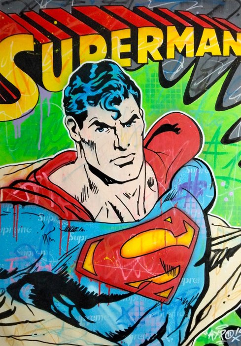 Hipo (1988) - Superman X Supreme (Original artwork)