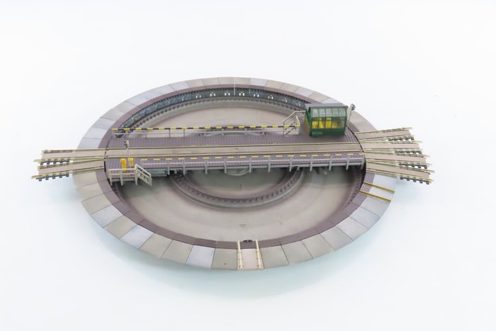 Fleischmann H0 - 6052 - 模型火車軌道 (1) - 電動轉盤 6 個入口/出口導軌