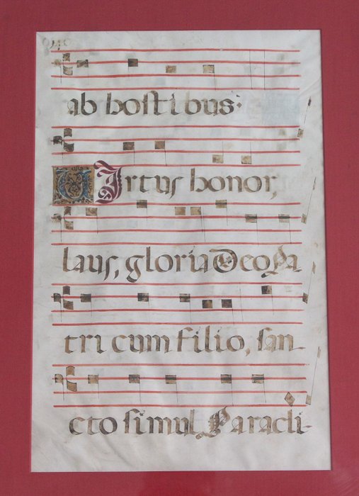 Monks - Sheep Skin parchment - Gregorian Chants - 1500