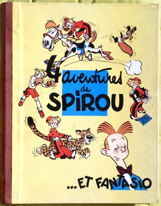 Spirou et Fantasio T1 - 4 Aventures de Spirou et Fantasio - C - 1 Album - Πρώτη έκδοση - 1950
