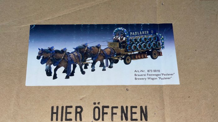 Schuco - 玩具 Carrozza Brewery Wagon “Paulaner” birra cm 60 - 1990-2000 - 德国