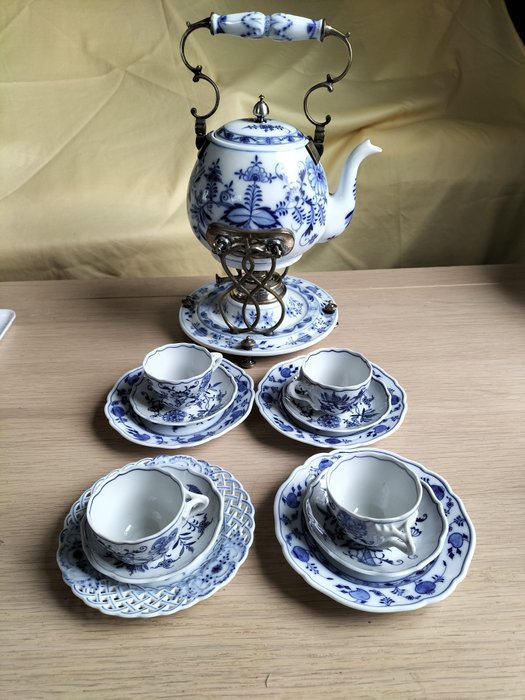 Meissen Teichert - Théière - théière avec tasses - Porcelaine