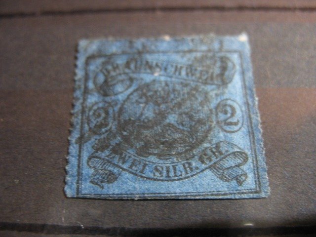 Brunswick  - Bélyegek Braunschweig MiNr. 15A bélyegzővel