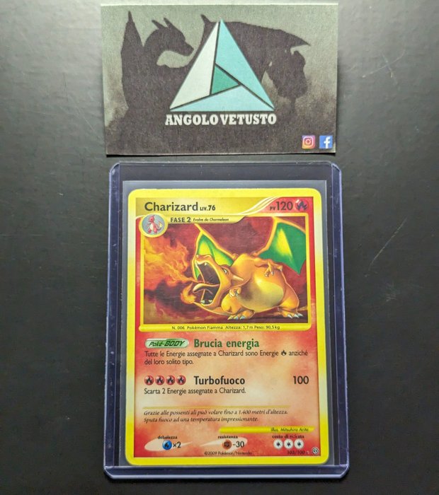 Pokémon - 1 Card - Pokémon - Charizard Rara Holo 103/100, set Stormfront (Fronte di Tempesta) 2009 ITA - Dracaufeu