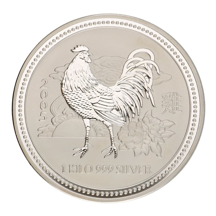 Austrália. 30 Dollars 2005 ''Year of the Rooster'', 1 Kg (.999)