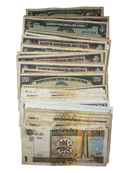 Kuba. - 50 banknotes - various dates  (Ohne Mindestpreis)