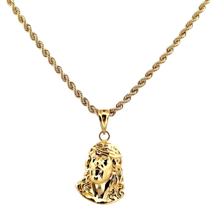 Collana con ciondolo - 4,9 g - 60 cm - 18 Kt - Necklace with pendant - 18 kt. Yellow gold