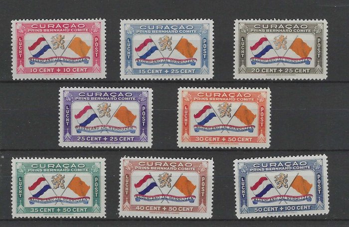 Curaçao 1941 - Luchtpost Prins Bernhard-fonds - NVPH LP18/LP25