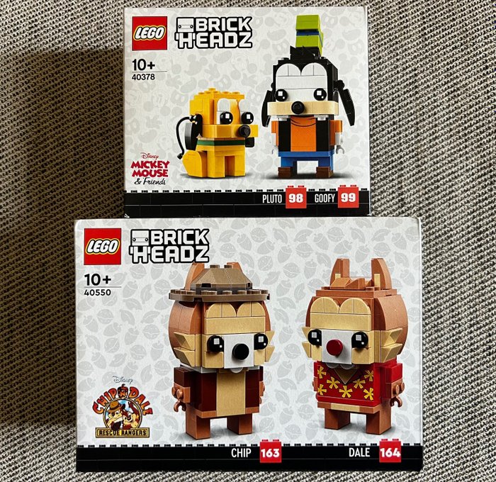 Lego - Brickheadz - 40378, 40550 - Chip & Dale + Pluto & Goofy (MISB)