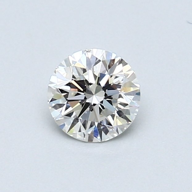 1 pcs Diamant - 0.51 ct - Rond, Brillant - F - VS2
