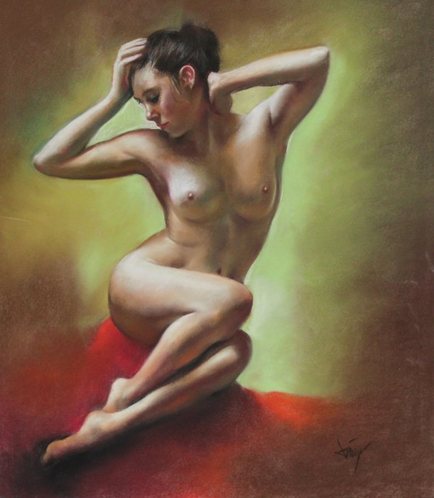 Domingo Alvarez Gomez (1942) - Desnudo femenino - NO RESERVE