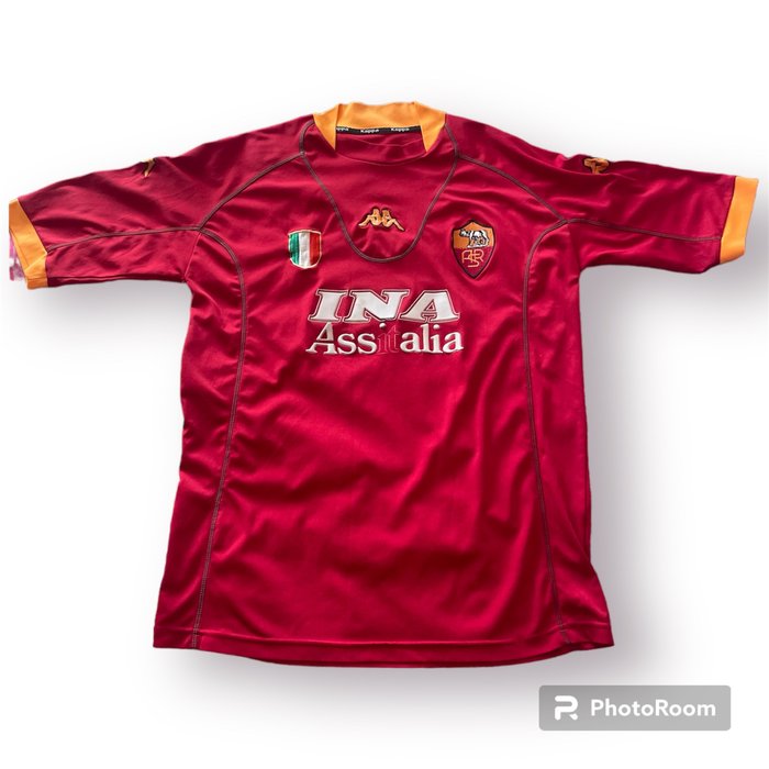 AS Roma - Liga de fútbol Italiana - 2001 - Camiseta de fútbol
