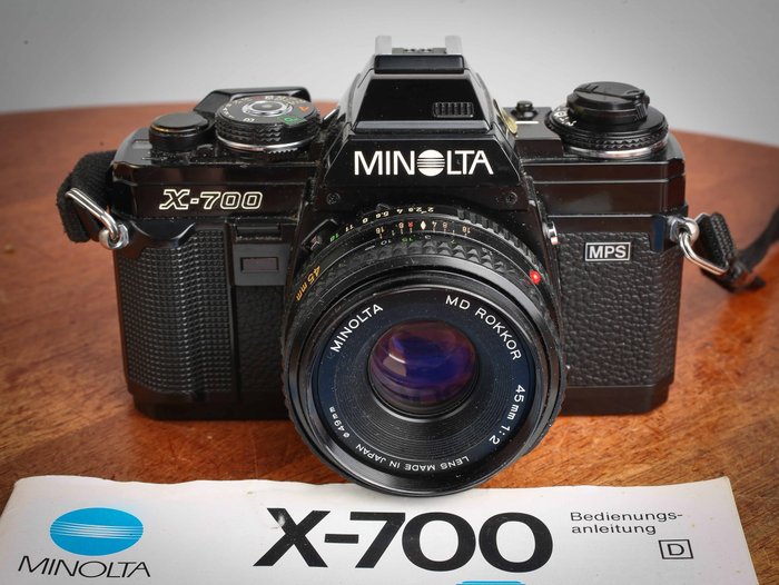 Minolta X-700 MPS lens Rokkor 45 mm f 2   très beau Fotocamera reflex a obiettivo singolo (SLR)
