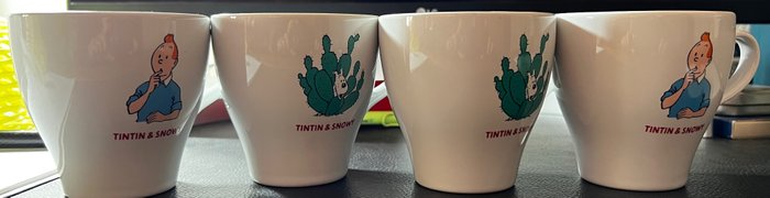 Tintin - Ensemble vaisselle - Chiba Bank Gift - Marché japonais - 4 Vajilla