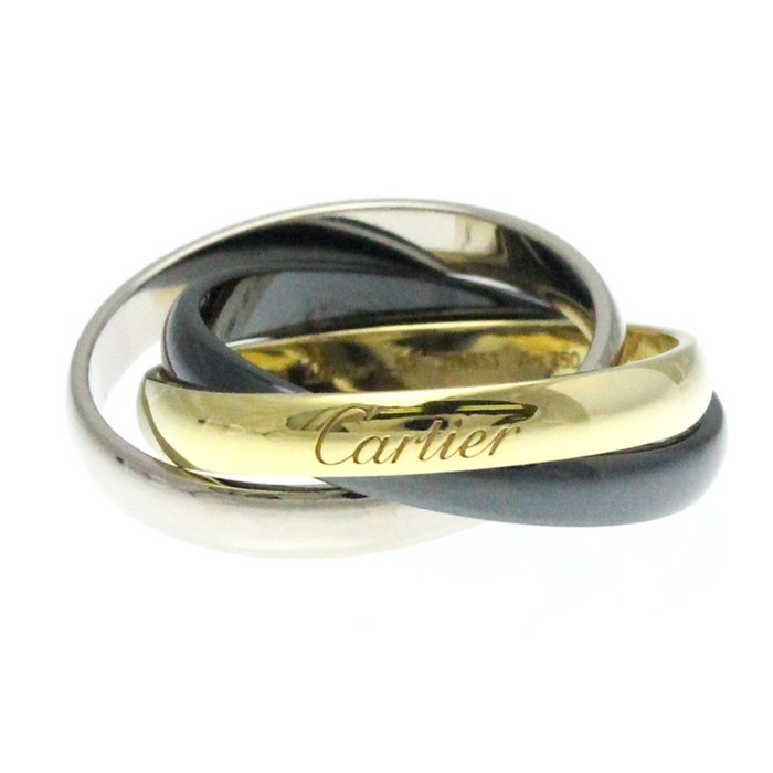 Cartier - 戒指 - Trinity - 18K包金 白金 