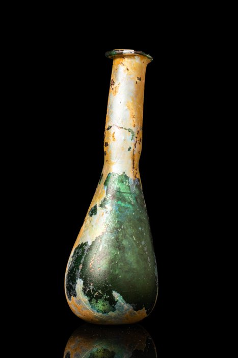 古罗马 玻璃药瓶——古代玻璃制造工艺的典范！  (没有保留价)