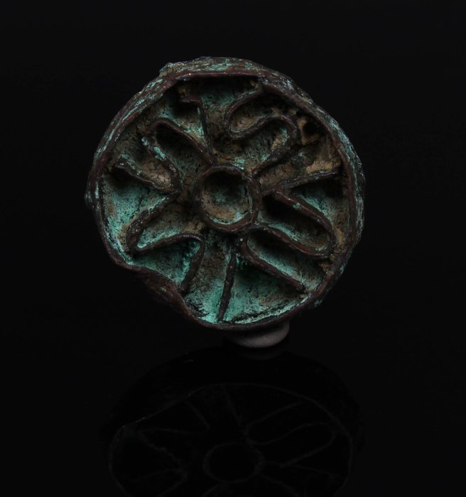 後羅馬時期／前拜占庭時期 青銅色 印章印章  (沒有保留價)