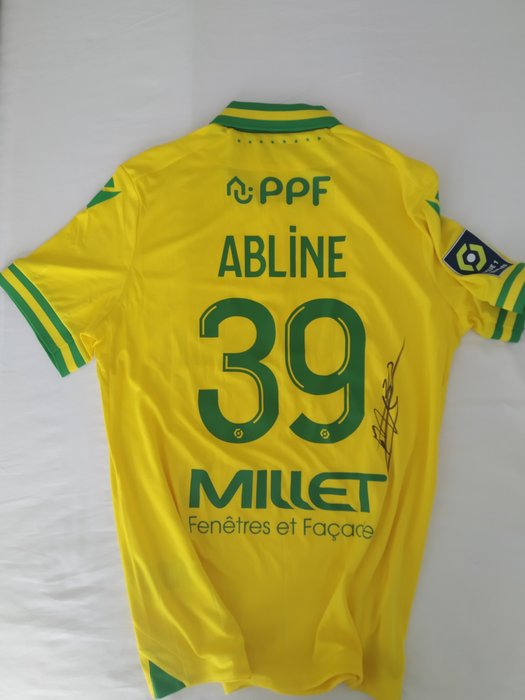 Mathis Abline FC Nantes match issued signed jersey - 足球衫