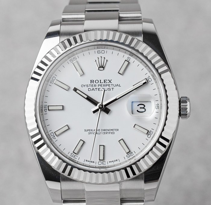 Rolex - Oyster Perpetual Datejust 41 'White Dial' - 126334 - 男士 - 2018年