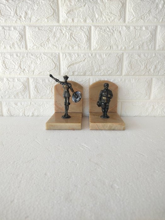 Bookends - Brass, Marble