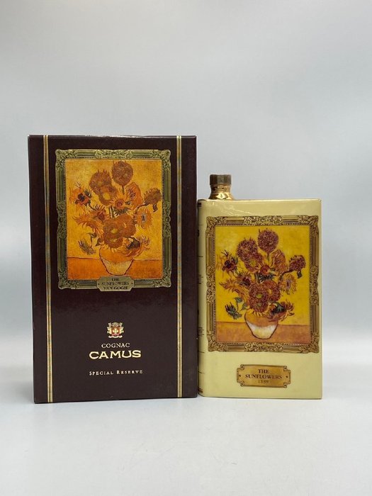 Camus - Grand Masters Collection: Van Gogh 'The Sunflowers' - Limoges Decanter 22k Gold Inlay  - b. 1990-talet - 700 ml