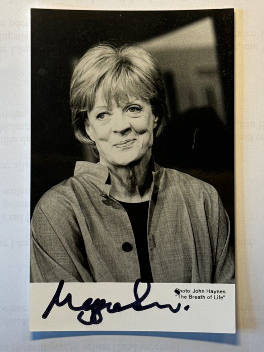 The Breath of Life - Maggie Smith (born 1934), personally signed photocard