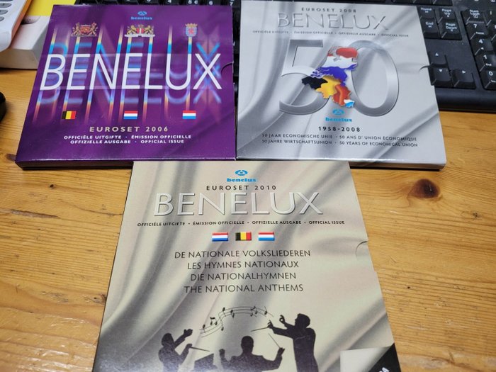 Benelux. BeNeLux set 2006/2010 (3 sets)  (Sin Precio de Reserva)