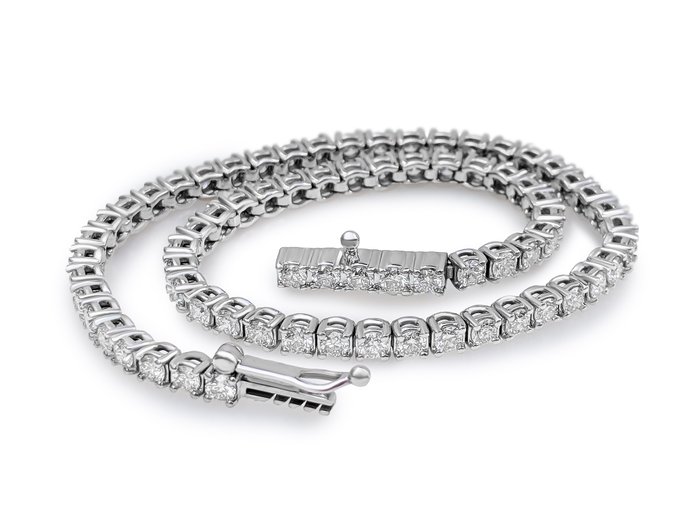 Sans Prix de Réserve - Bracelet - 14 carats Or blanc -  2.14 tw. Diamant  (Naturelle) 