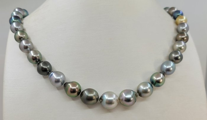 Κολιέ ALGT Certified Tahitian Pearls - 8,2x11,4mm 