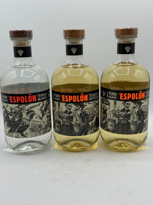 Espolon - Tequila Blanco & 2 x Reposado - 70cl - 3 bottles