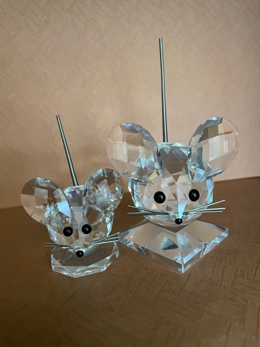 Swarovski - Set Muizen - Figurină - Cristal