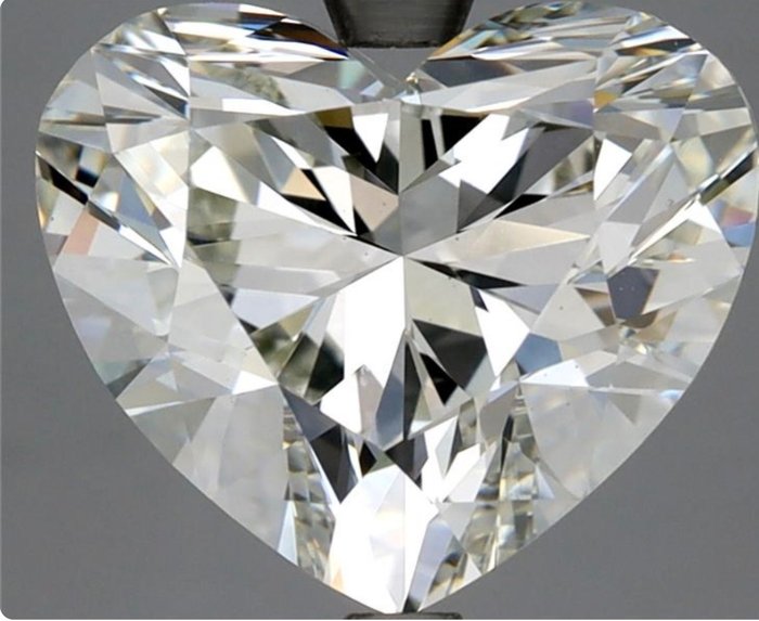 Diamant - 5.01 ct - Brillant, Herz - G - VS2