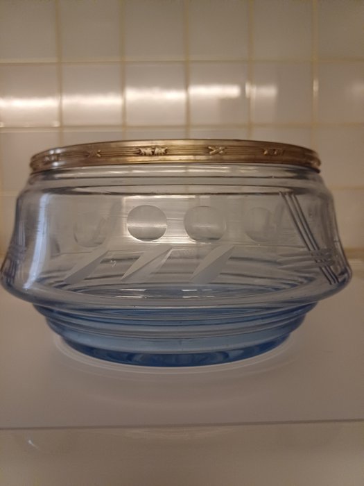 Fruit bowl - fascio - .800 silver, Crystal