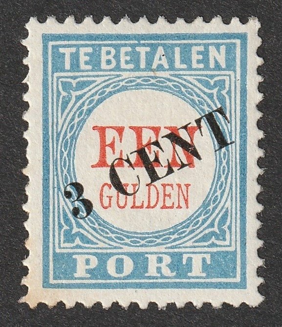 Olanda 1910 - timbru postal - NVPH P27 cu varietate.