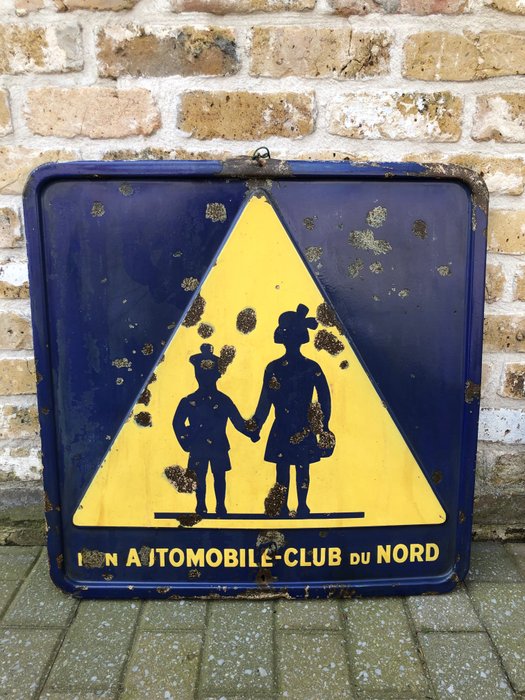 Automobile Club du Nord - Straßen-/Verkehrsschild - Emaille