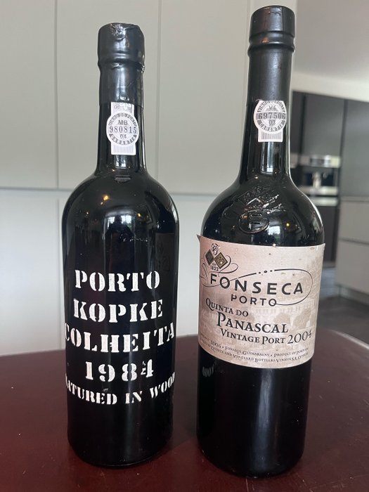 Port: 1984 Kopke Colheita & 2004 Fonseca Quinta do Panascal Vintage - 斗羅河 - 2 瓶 (0.75L)