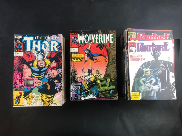 Punitore, Thor, Wolverine - Albi Assortiti - 57 Comic - Erstausgabe - 1989/1991